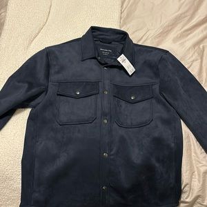 BRAND NEW Abercrombie & Fitch Suede Jacket